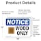 Signmission Wood Only Sign With Symbol, 18 in W x Rectangle, Vinyl Decal OS-2PACK-NS-D-1218-L-19067 - alternate 5
